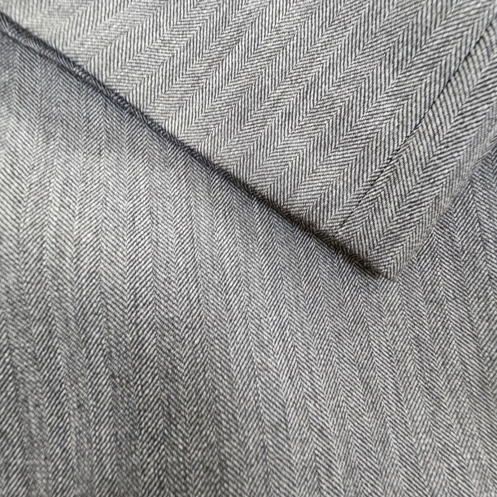 Jos A Bank Signature Collection Grey Herringbone 100% Wool Suit Set Mens 42L
